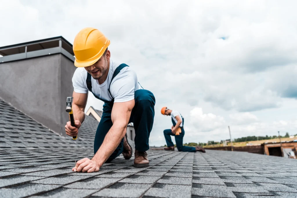 image of a profesional working on roof upgrade